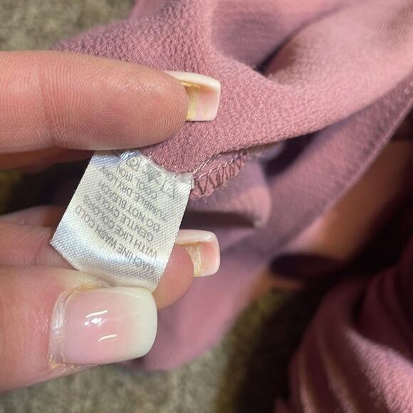 Charming Charlie cardigan mauve long open front lightweight SZ SM Polyester - Picture 13 of 14